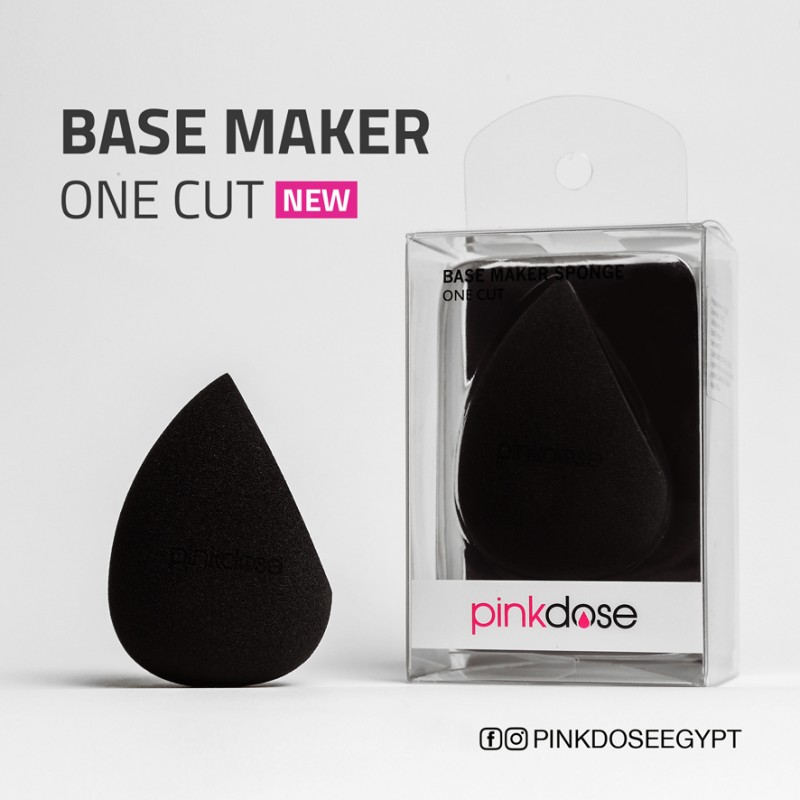 PINK DOSE BASE MAKER BLENDING SPONGE ONE CUT BLACK