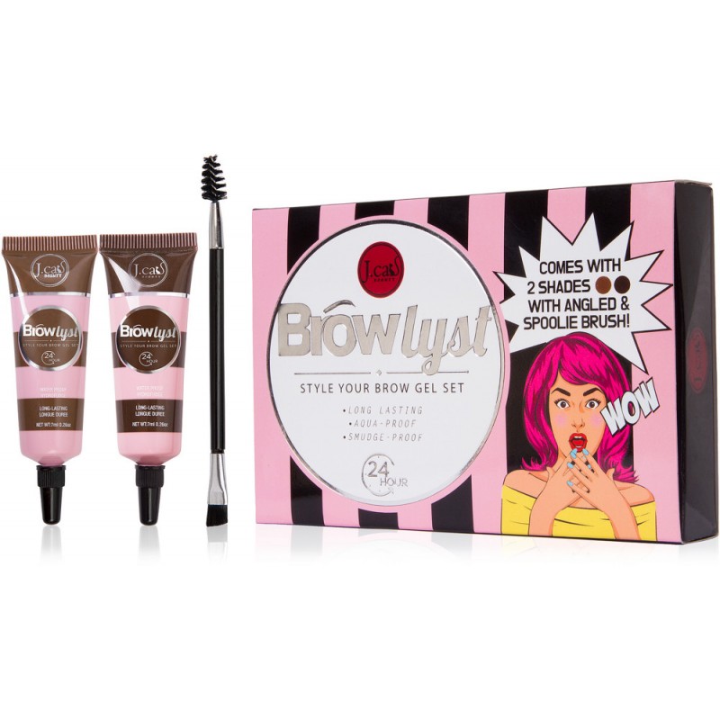 J Cat BROWLYST STYLE YOUR BROW GEL SET