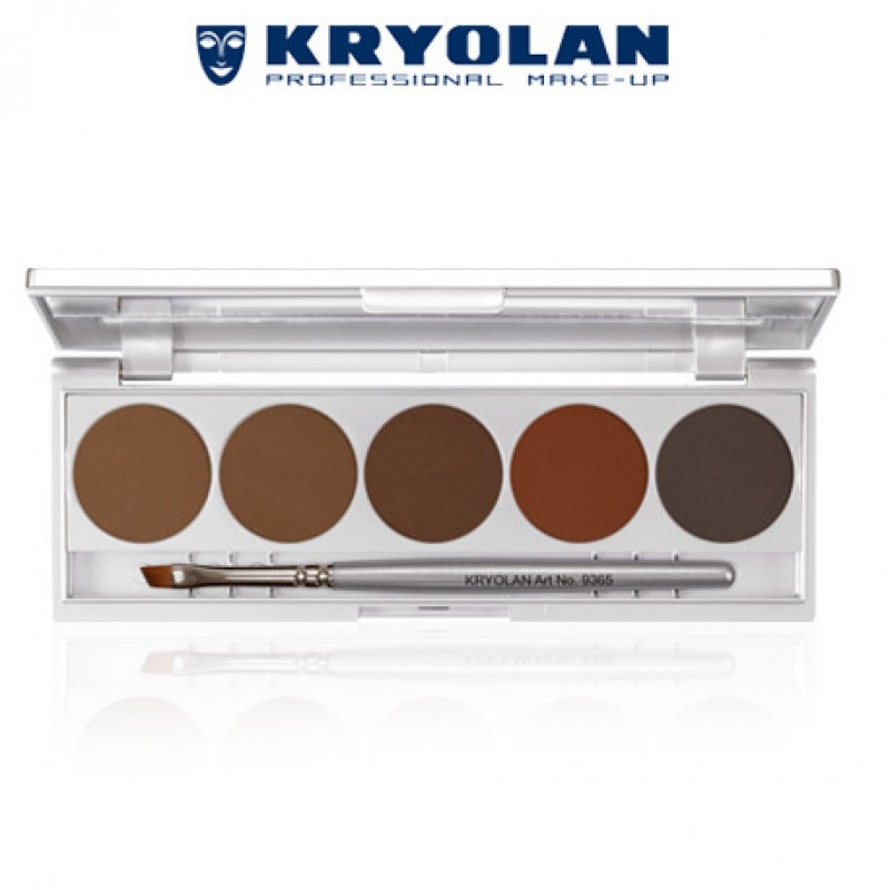  Kryolan EYEBROW POWDER 5 COLORI  7.5 g