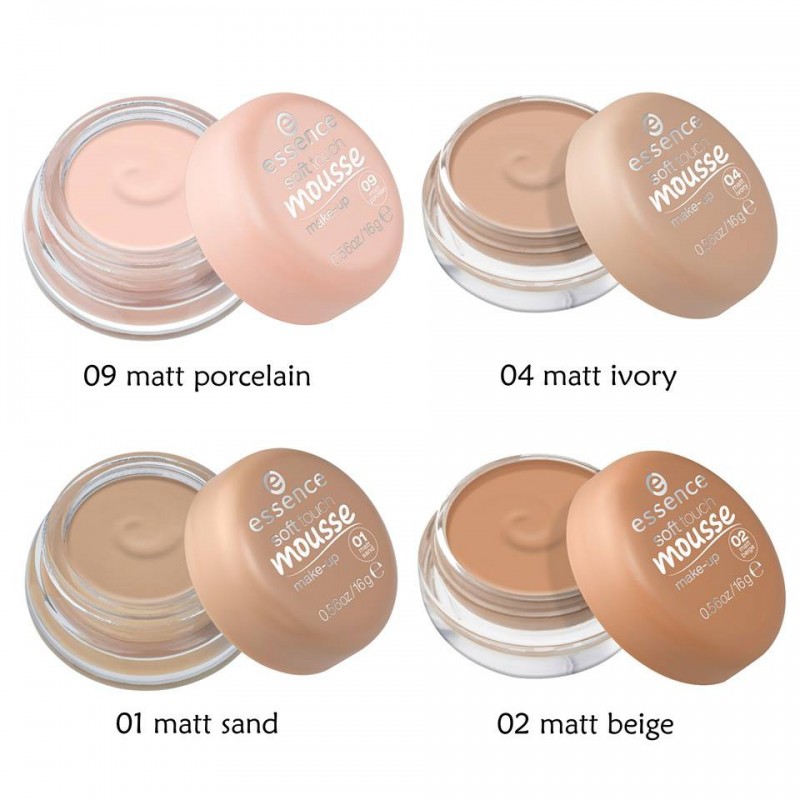 Essence Soft Touch Mousse Make-up-01 Matt sand