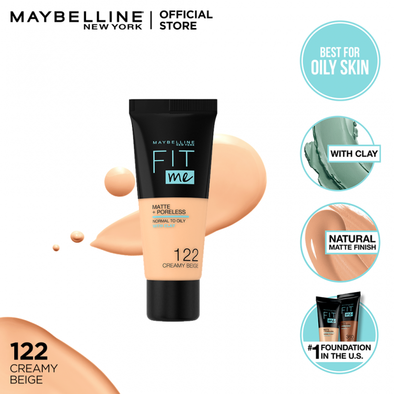  Maybelline New York FIT ME MATTE 122 CREAMY BEIGE