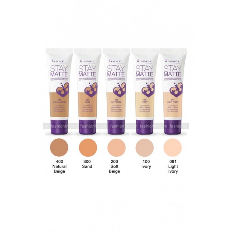 RIMMEL LONDON Stay Matte Liquid Mousse Foundation ...