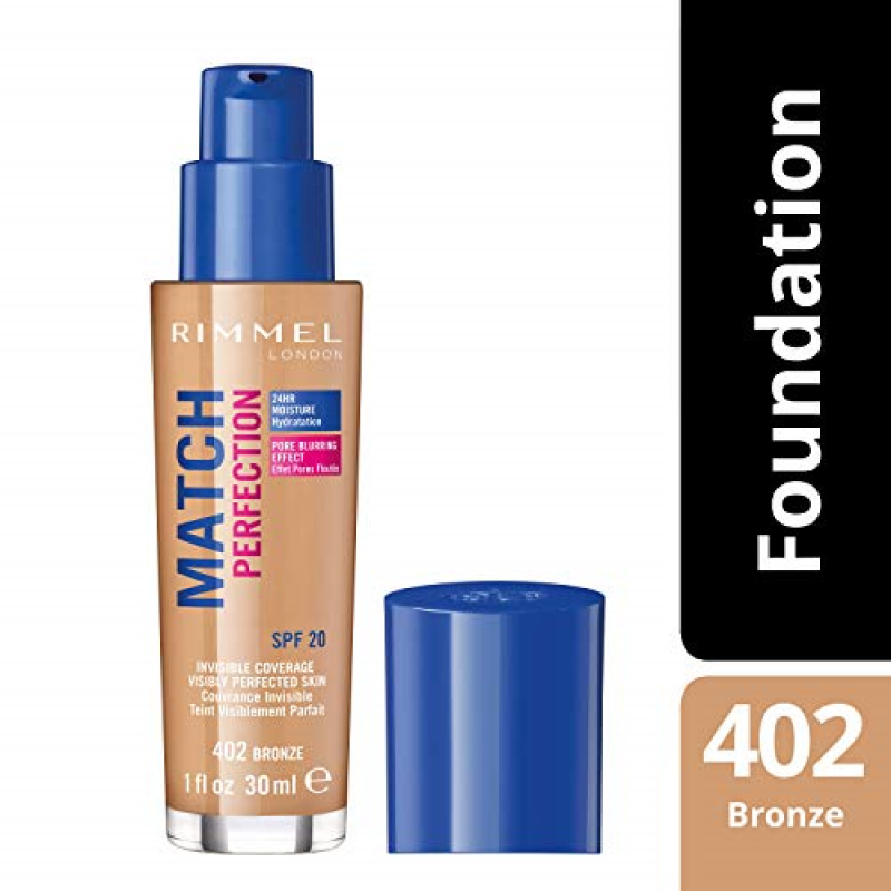 Rimmel London Match Perfection Foundation, SPF 20,...