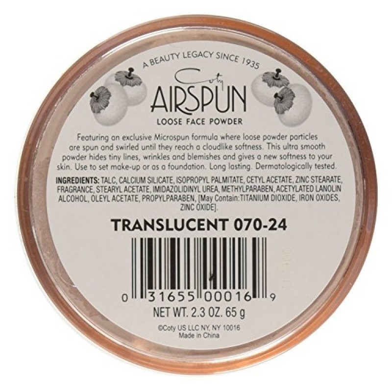 AirspunCoty Airspun Loose Face Powder, Translucent...