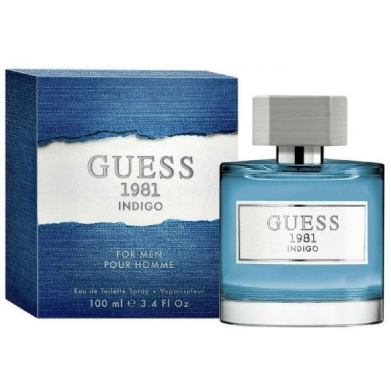 GUESS 1981 INDIGO  EAU DE TOILETTE SPRAY FOR MEN 1...