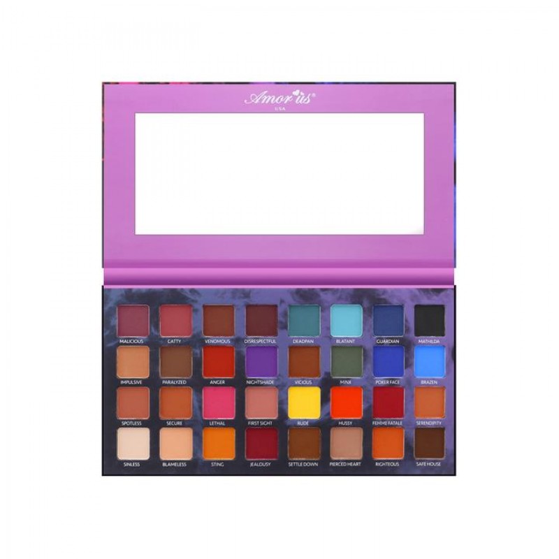 Amor us Noir Fatale Eyeshadow Palette - 32 Matte P...