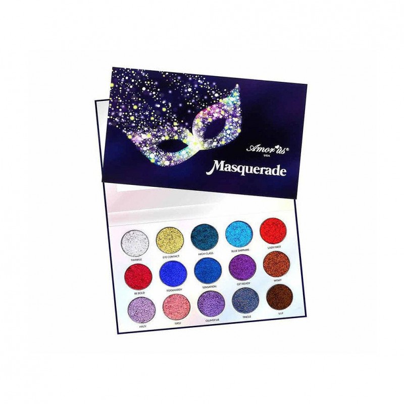 AMOR US MASQUERADE PALETA glitter SOMBRAS 15g