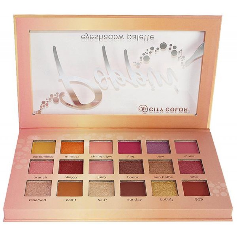 City Color Poppin Eyeshadow Palette - Wholesale Display 12 Units 