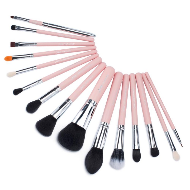 Jessup Beauty - 15 pcs Brush Set - T094: Pink/Silv...