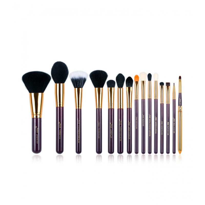 Jessup Beauty - 15 pieces brush set - T095: Purple...