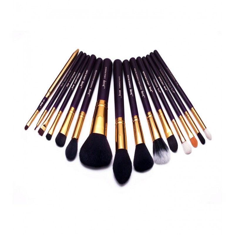 Jessup Beauty - 15 pieces brush set - T095: Purple...