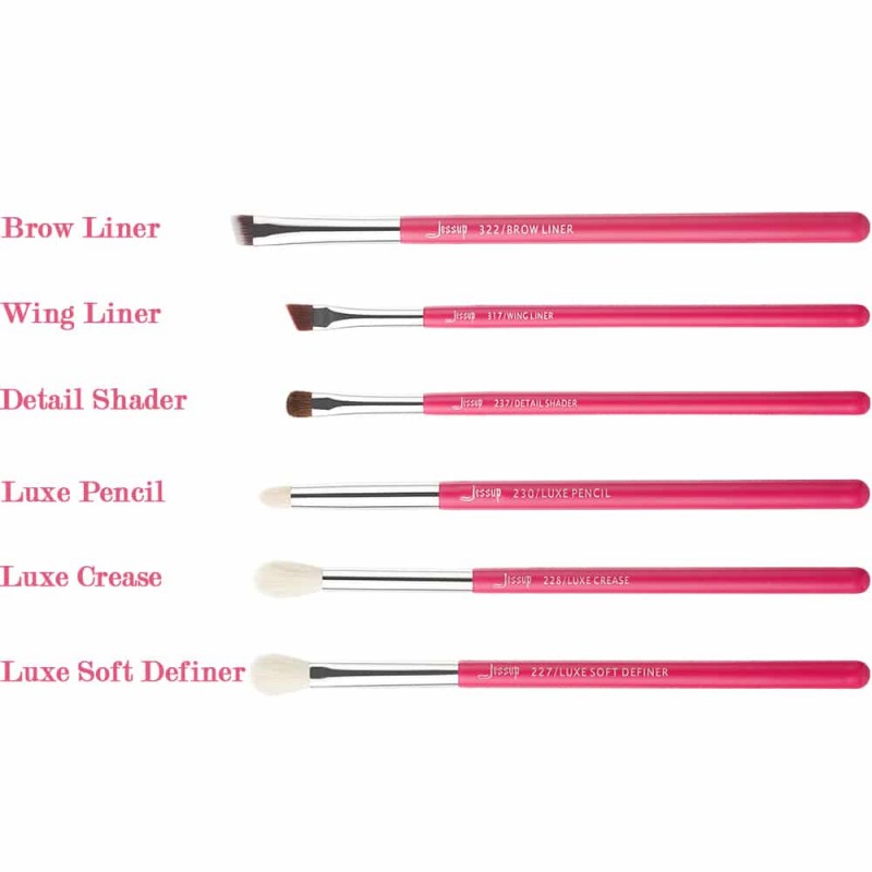 Jessup – 06 pcs Individual Brushes Set Rose Carm...